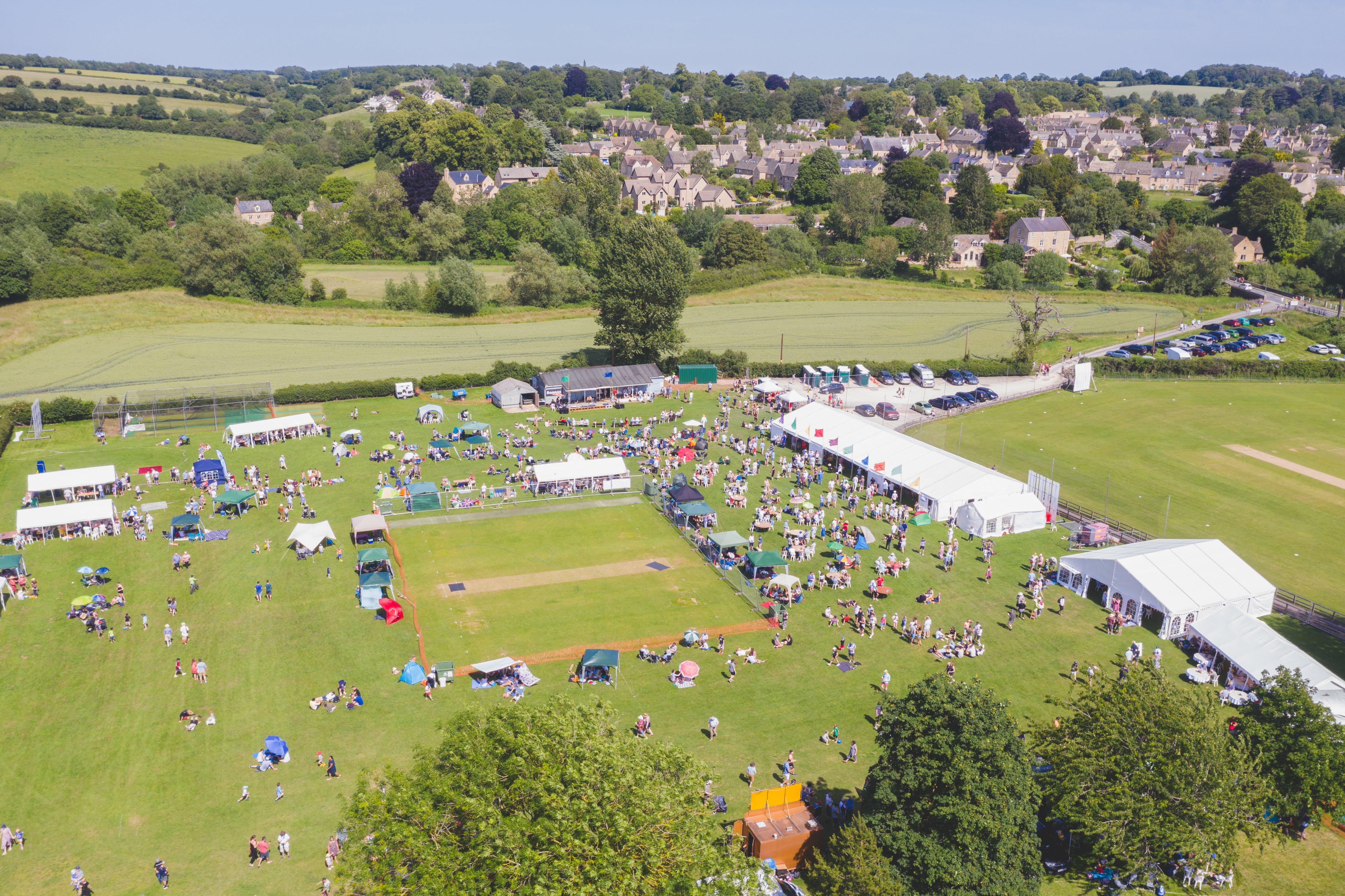 Charlbury Beer Festival drone photo